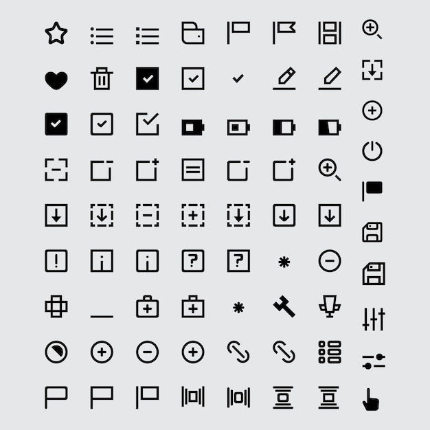 ベクトルアイコンのコレクション