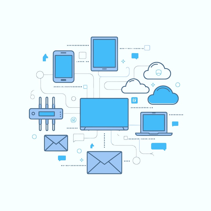 Vector vector icons electronic devices televisions mobile phones tablets i phones communication