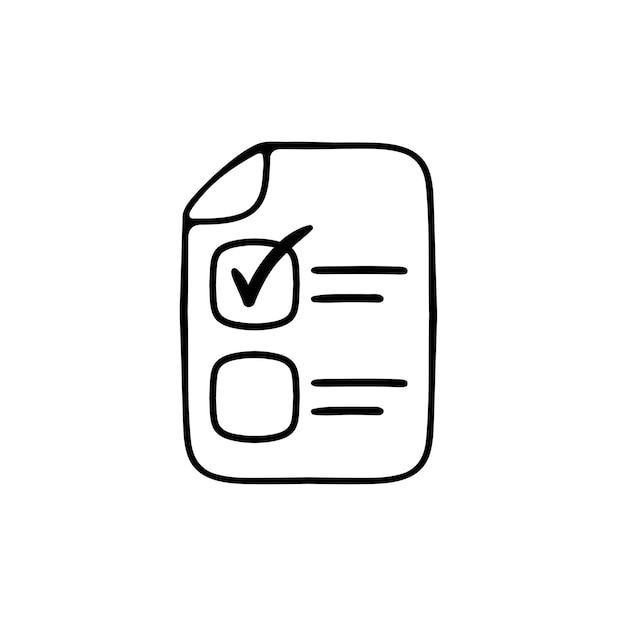 Vector icons representing a bullet point list Clean organized efficient productivity Vector black line icon