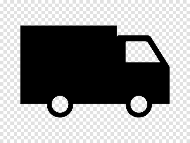 Vector icoon van een vrachtwagen. vrachtwagen pictogram. vector gratis levering icoon