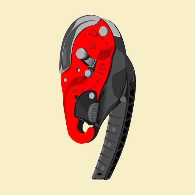 Vector vector ids selfbraking descender with antipanic function for work at height and rope access work