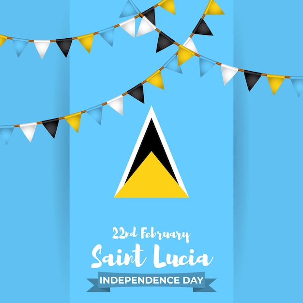 Vector illustartion for Santa Lucia Independence Day