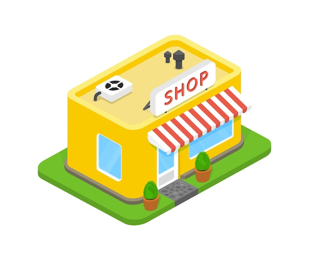 Vector illustratie 3d-winkel