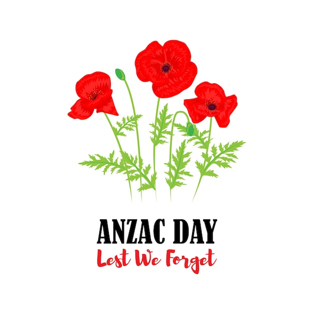 Vector illustratie concept van anzac day banner