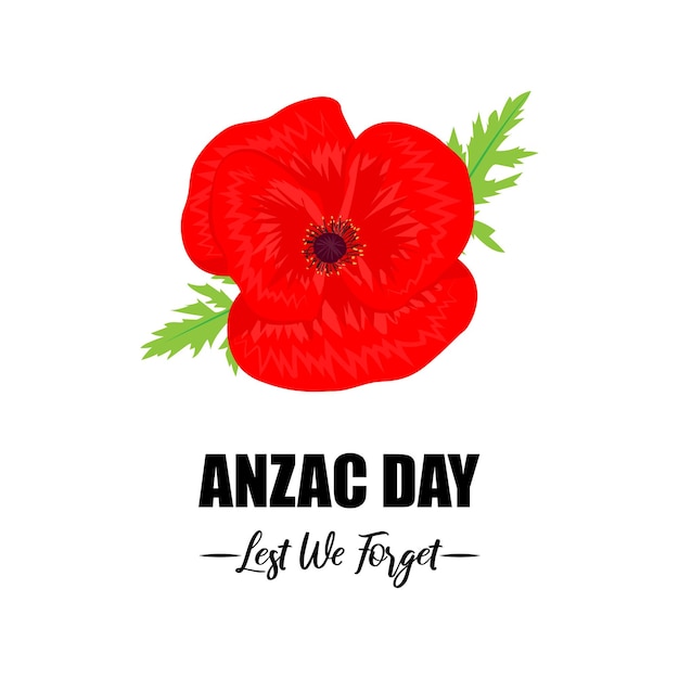 Vector illustratie concept van Anzac Day banner