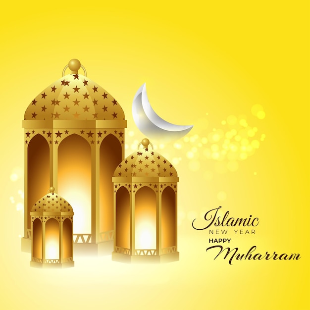 Vector illustratie concept van islamitisch nieuwjaar Hijri jaar