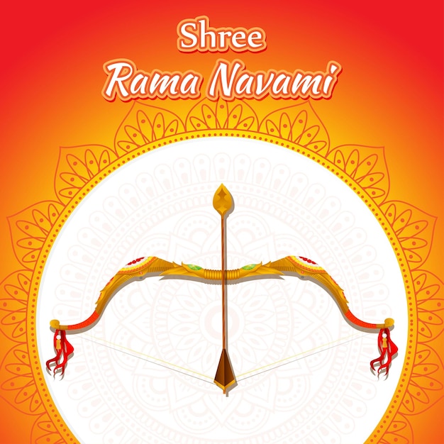 Vector illustratie concept van Shree Ram Navami festival