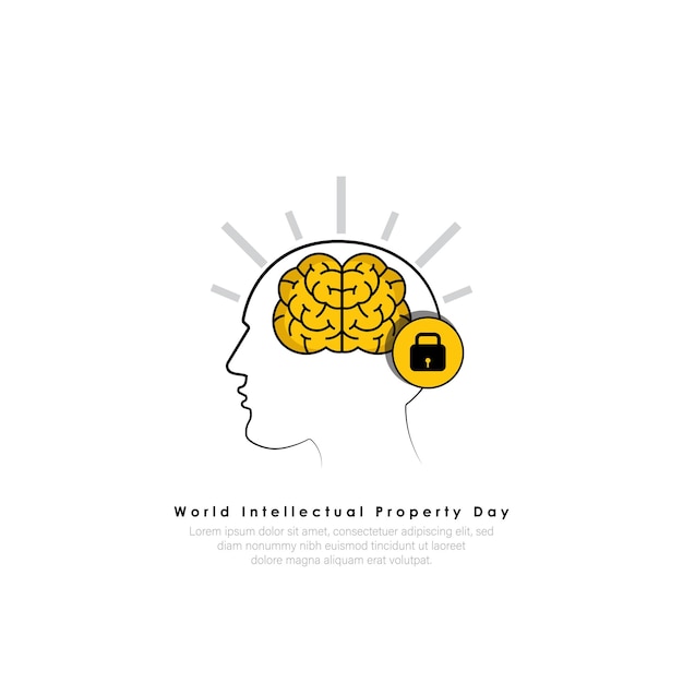 Vector illustratie concept van World Intellectual Property Day,-26 april.