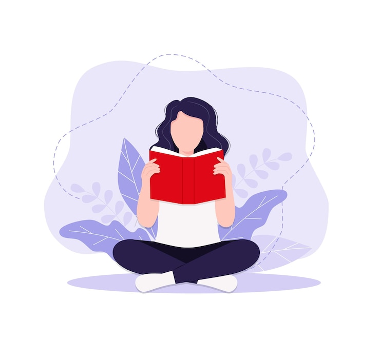 Vector vector illustratie concept zakenvrouw beoefenen van yoga en meditatie in kantoor het meisje zit in de lotuspositie het denkproces het begin en het zoeken naar ideeën time management