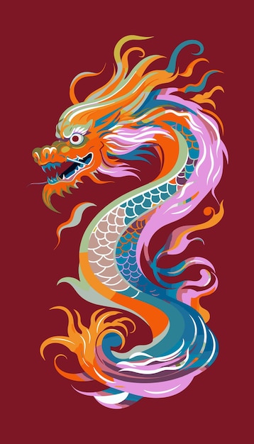 Vector illustratie dragon element