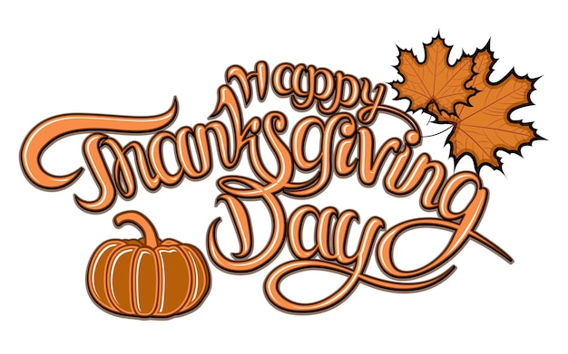 Vector illustratie. Happy Thanksgiving Day