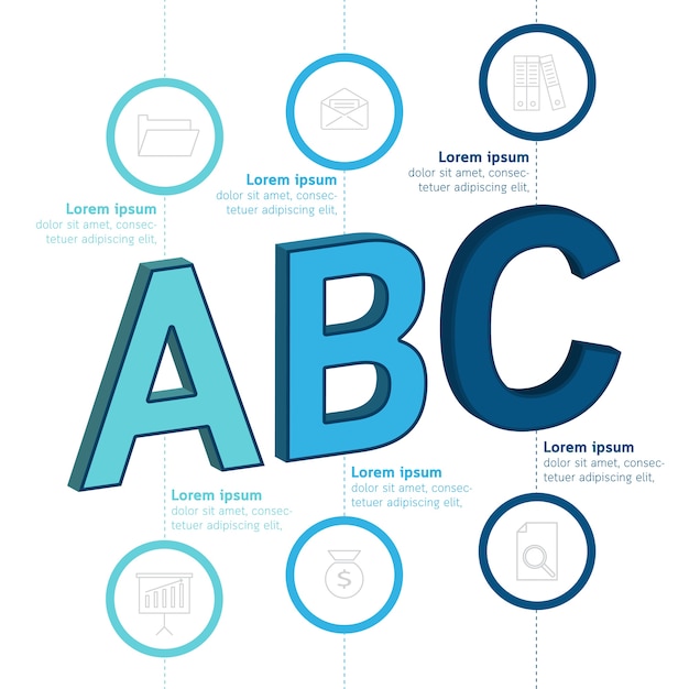 Vector illustratie infographic presentatie concept.