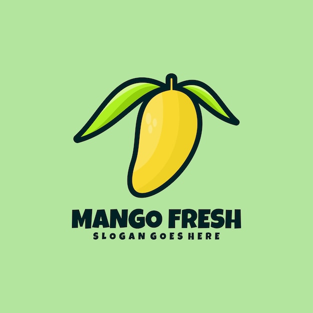 Vector illustratie logo mango vers