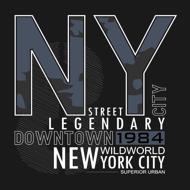 Vector illustratie new york pictogram tekst belettering stijlvolle afbeeldingen ontwerp typografie voor t-shirt