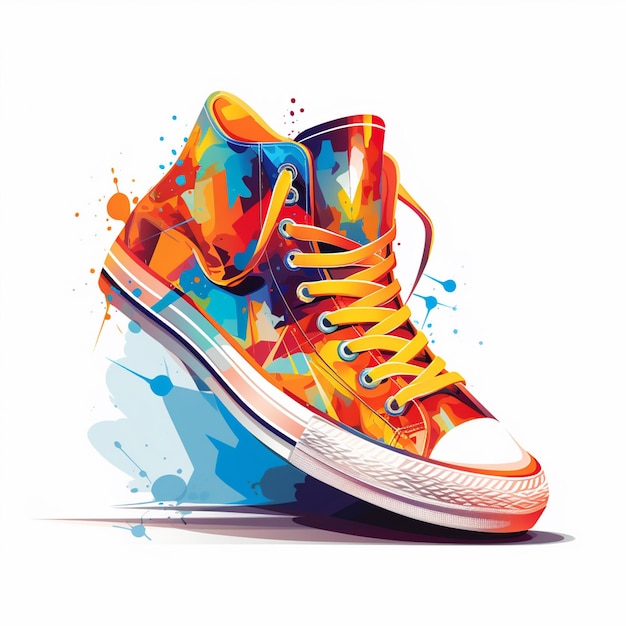 vector illustratie ontwerp mode geïsoleerde schoenen voet icoon sport schoen schoenen symbool w