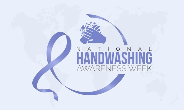 Vector illustratie ontwerpconcept van de National Hand wassen Awareness Week waargenomen op December