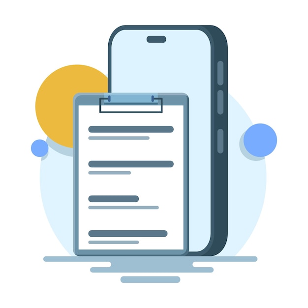 vector illustratie over Concept van privacybeleid voorwaarden of contractuele voorwaarden