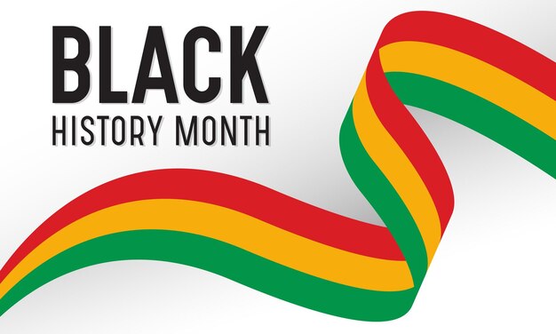 Vector illustratie over het thema van Black History Month is een jaarlijkse viering van februari in de VS