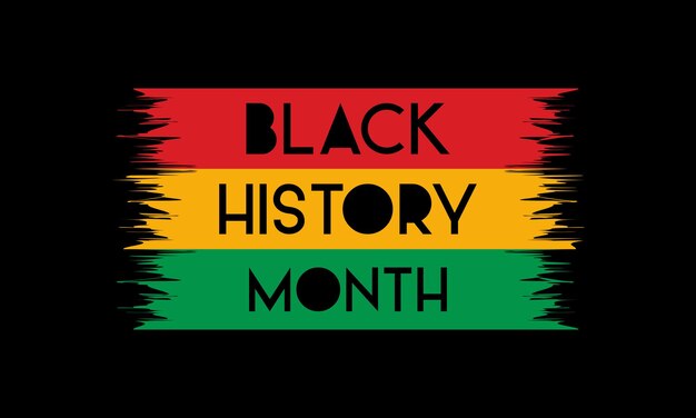 Vector illustratie over het thema van Black History Month is een jaarlijkse viering van februari in de VS