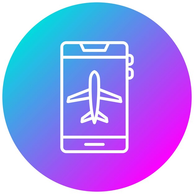 Vector illustratie stijl actief in de vliegtuigmodus