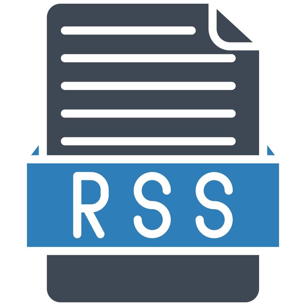 Vector illustratie stijl RSS