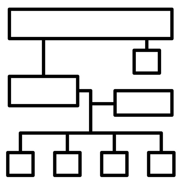 Vector vector illustratie stijl van de sitemap