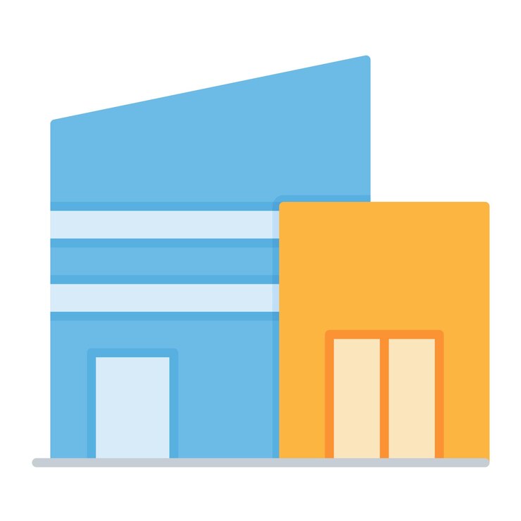 Vector vector illustratie stijl van het winkelcentrum