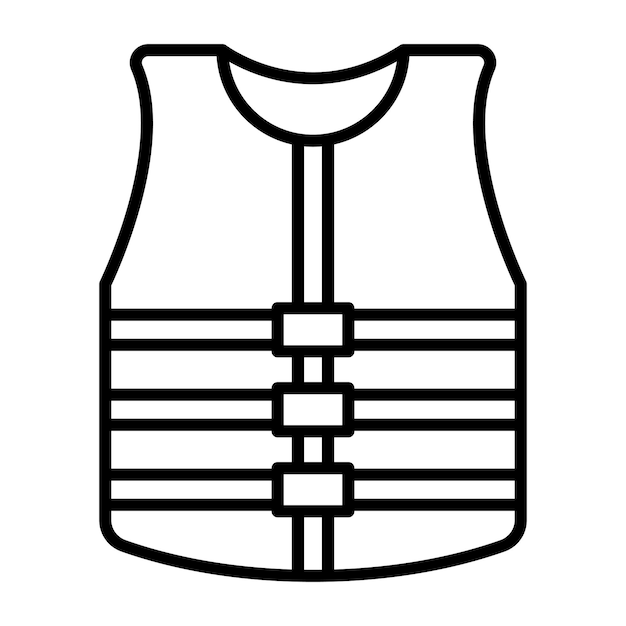 Vector vector illustratie stijl van life vest