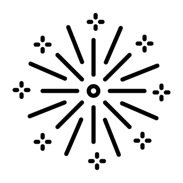 Vector illustratie stijl van vuurwerk