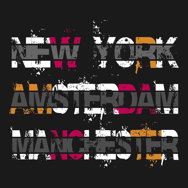 Vector illustratie t-shirt belettering typografie design