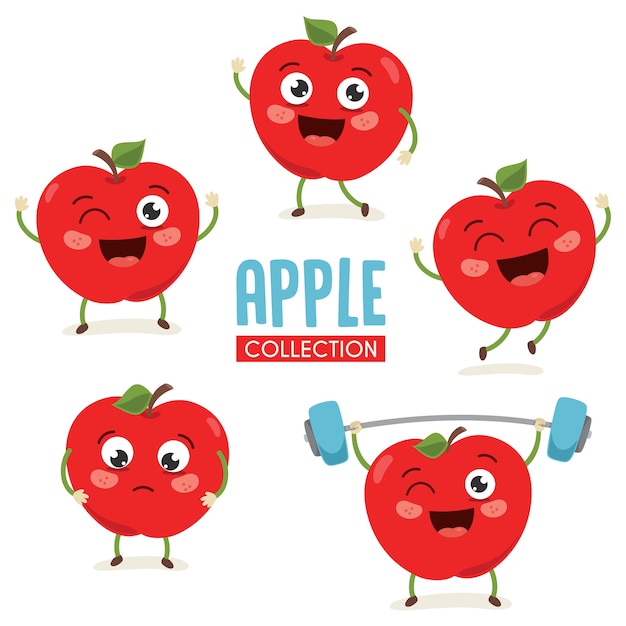 Vector illustratie van apple-tekens