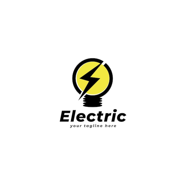 vector illustratie van elektrische logo ontwerp sjabloon met creatief idee