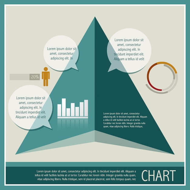 Vector illustratie van infographic chart