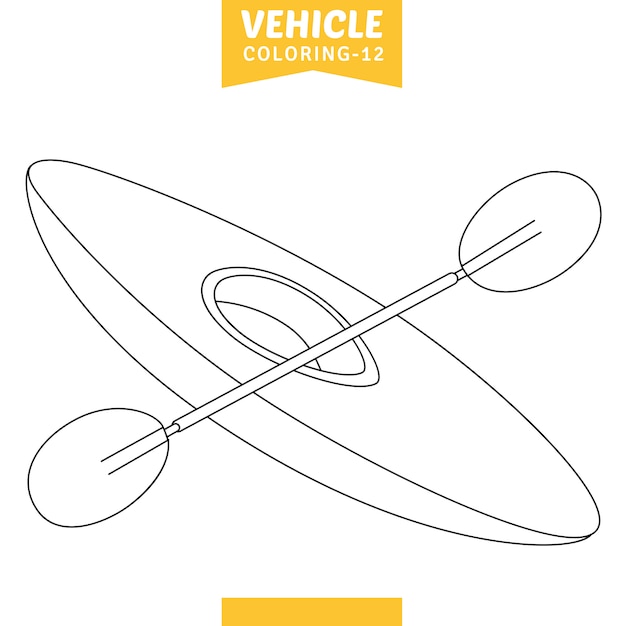 Vector illustratie van kleurplaat voertuig