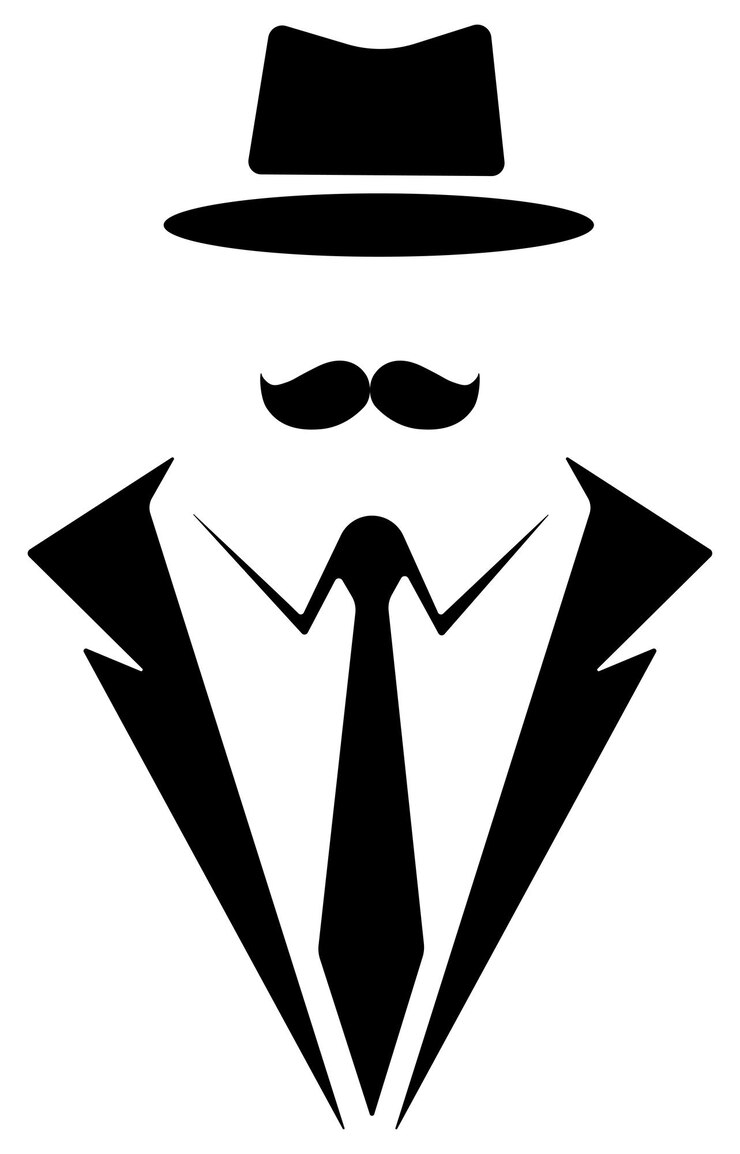 Vector vector illustratie van smoking snor en hoed