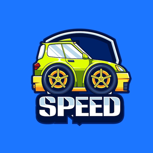 vector illustratie van speelgoed auto's mascotte logo