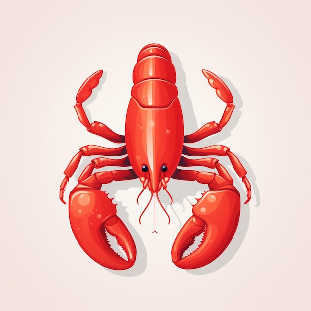 vector illustratie zee oceaan kreeft zeevruchten voedsel geïsoleerd dier ontwerp restaurant shell