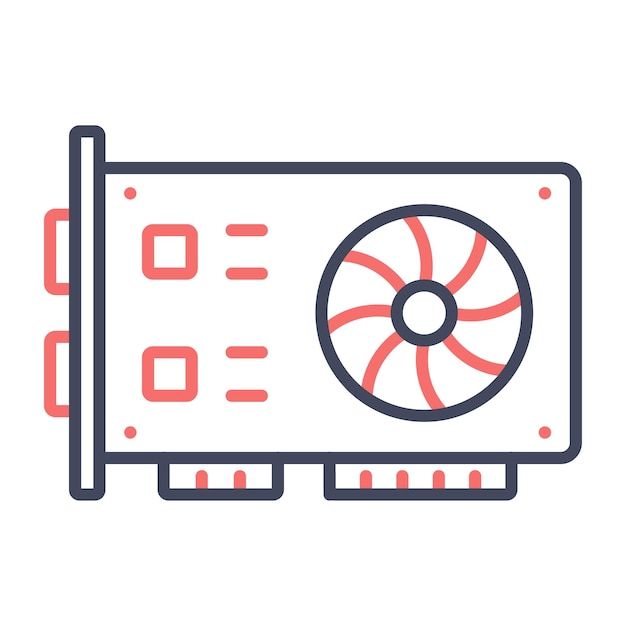 Vector-illustratiestijl van de grafische kaart