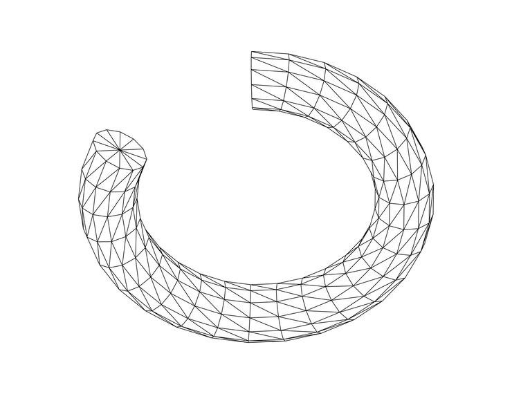 Vector vector illustration of 3d figure