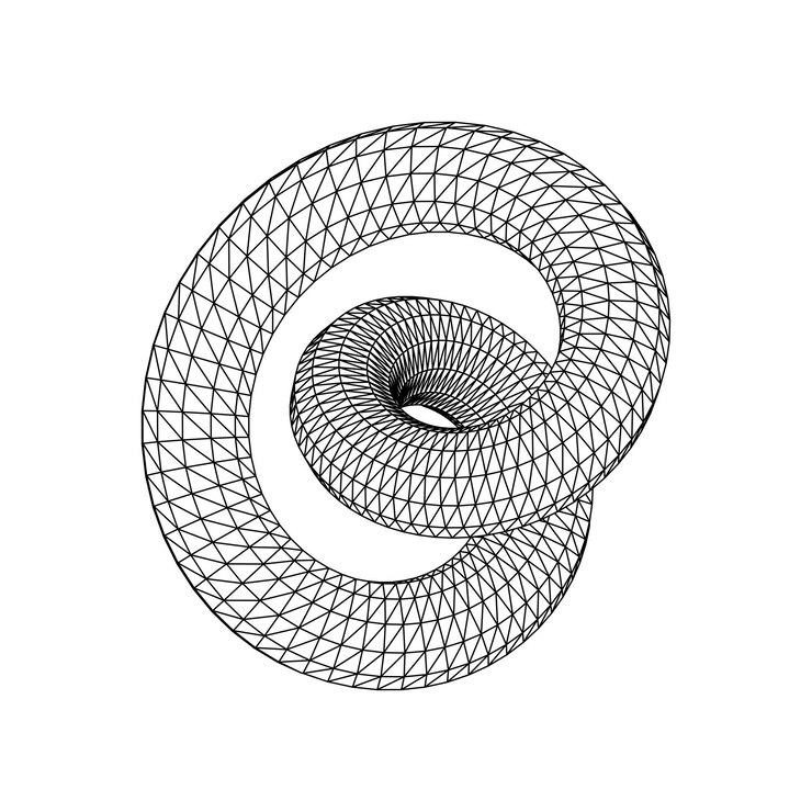 Vector vector illustration of 3d figure