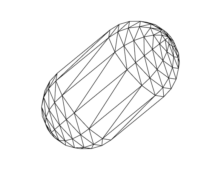 Vector vector illustration of 3d figure