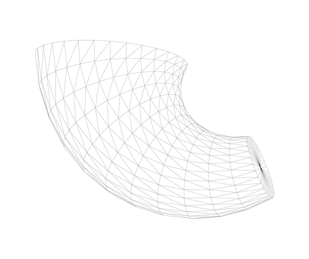 Vector illustration of 3D Figure