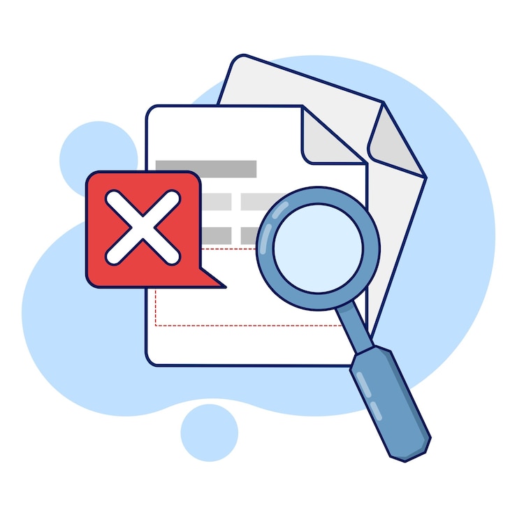 Vector vector illustration about the concept of search no results or search yielding no results