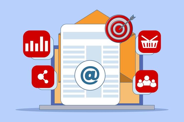 Vector vector illustration about digital marketing strategy concept or seo or social media
