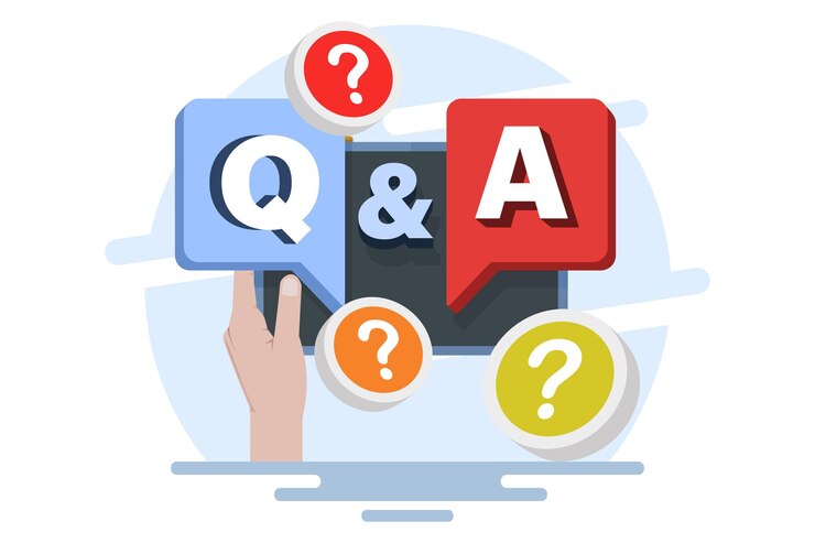 Vector vector illustration about question and answer concept as a request for advice and support