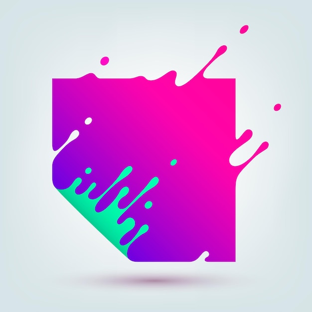 Vector Illustration of Abstract Colored Square