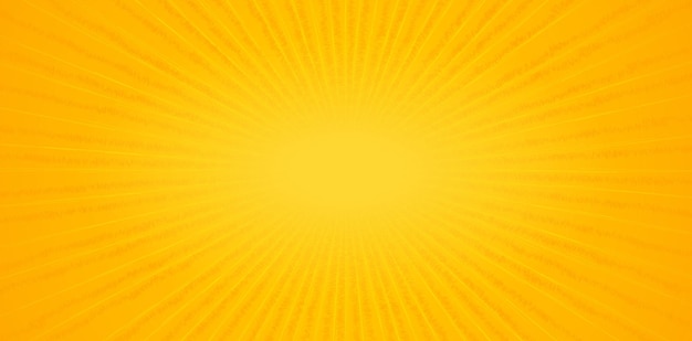 Vector illustration abstract gradient yellow orange burst shape background with rays of lights