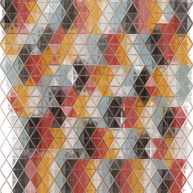 Vector Illustration of abstract vitrage background Decorative stained glass pattern for design poster cover flyer and brochure