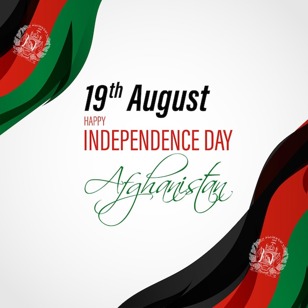 Vector illustration for afghanistan independence day