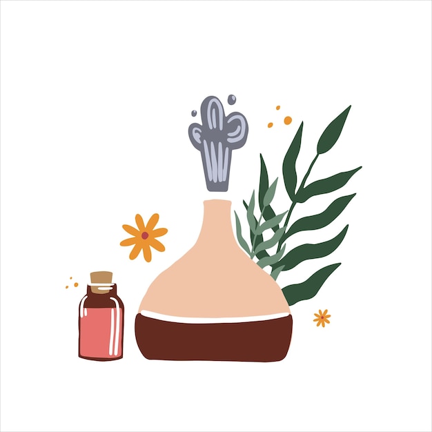 Vector illustration of an air humidifier Equipment for home or office